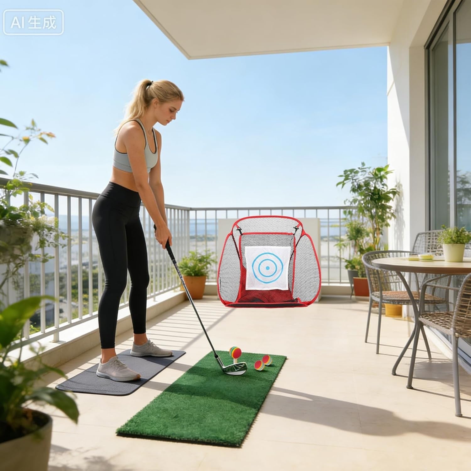 Golf Chipping Net Portable Practice Target Indoor Outdoor