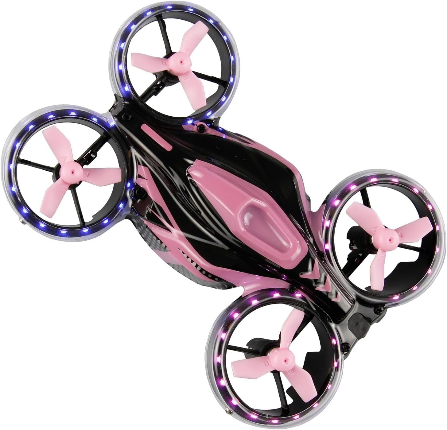 2-in-1 Pink Battle Drone RTF Infrared Combat Hover & Flight Mode Toy for Kids