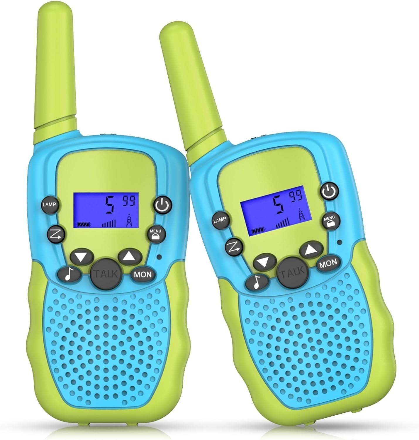 Kids Walkie Talkies 8 Channel 3 Mile Range VOX LED Flashlight Toy
