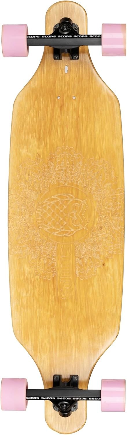 37" Longboard Skateboard 8-Layer Maple Deck, ABEC-9 Bearings with 78A Wheels