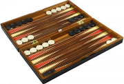 Large Wooden Backgammon Set Folding Board Luxury Traditional Strategy Game