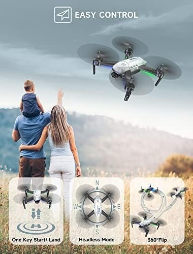 1080P HD Drone w/ Camera 2 Batteries 360° Flip Foldable Beginner RC Quadcopter