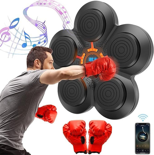 Bluetooth Music Boxing Machine LED Wall Target 9 Speed Reaction Trainer