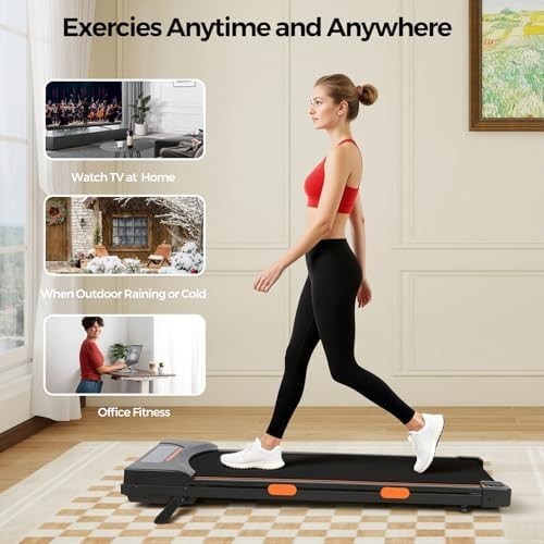 3-in-1 Incline Walking Pad Treadmill Compact Home Office LED Remote