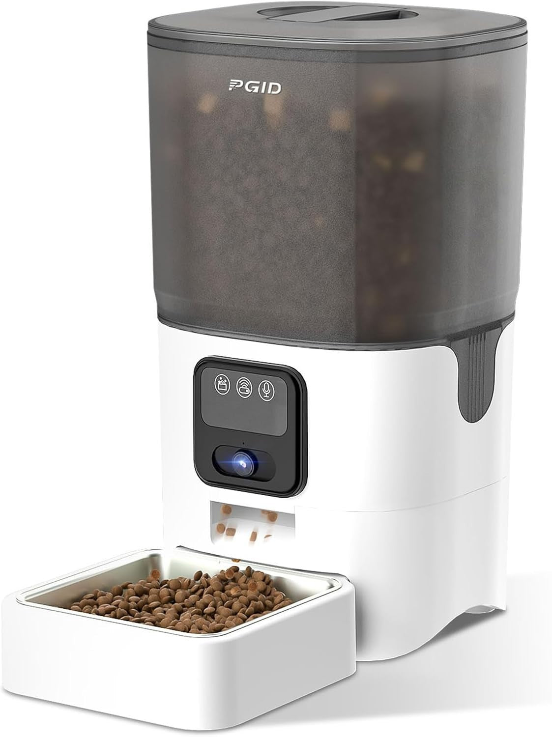 Smart Pet Feeder Camera WiFi App Control 6L Auto Food Dispenser HD