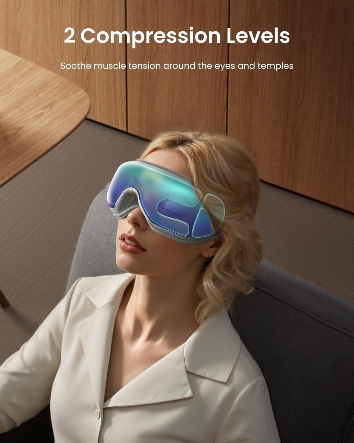 Heated Eye Massager Remote Bluetooth Sleep Mask Dry Eye Relief