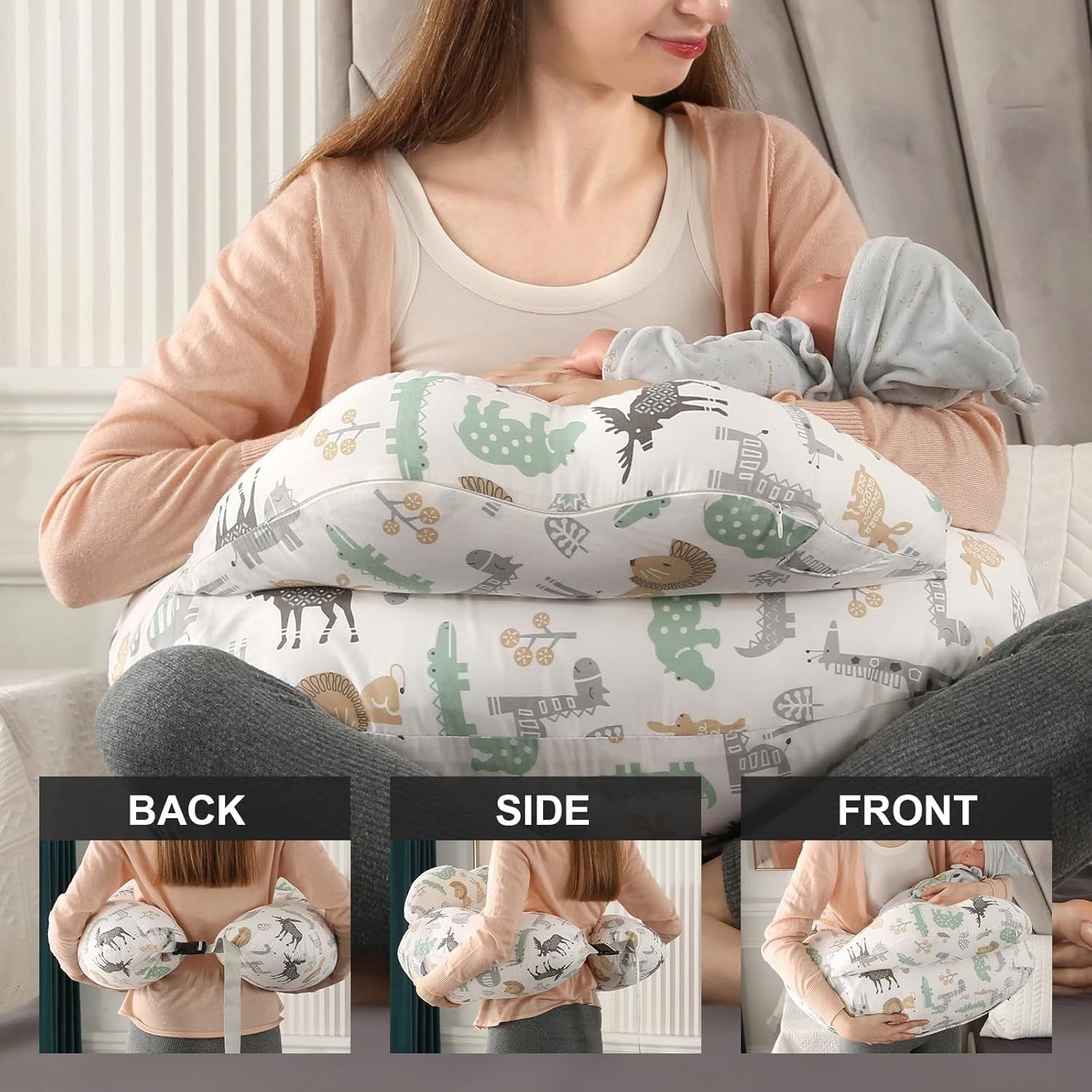Pregnancy Pillow U Shape Full Body Maternity Nursing Support Pillow 24in