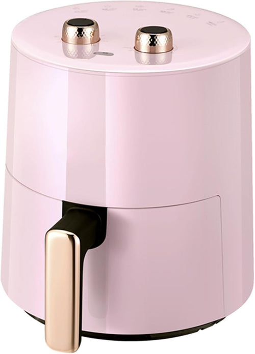 Pink Air Fryer 3.7L 1300W Compact 10-in-1 Oil Free Rapid Air 30min Timer