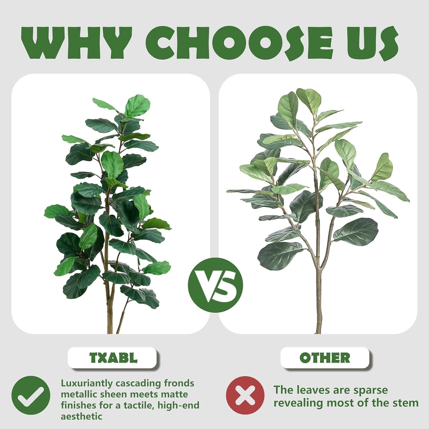 210cm Artificial Fiddle Leaf Fig Tree in Weighted Pot Faux Green Indoor Decor