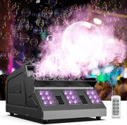 1500W Smoke Bubble Machine RGB DJ Party Remote DMX