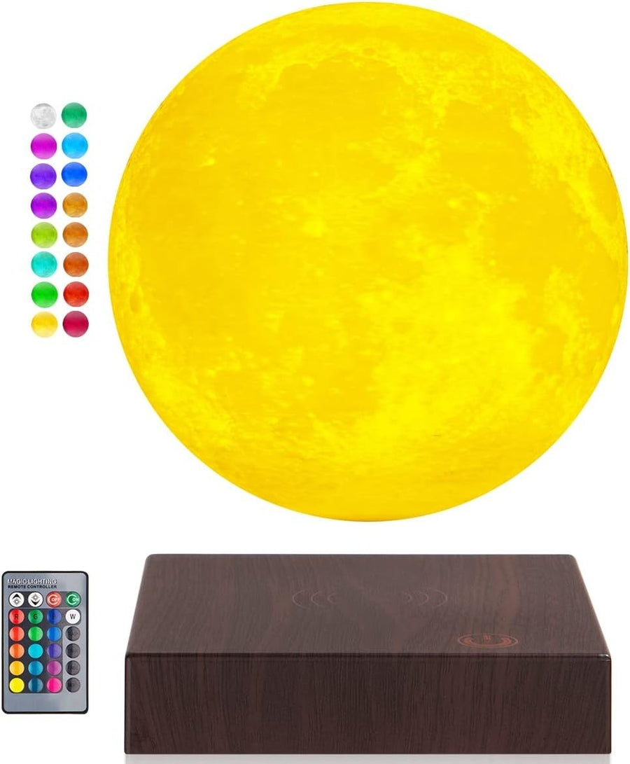 Levitating 3D Moon Lamp 16 Colors Multicolor Magnetic Floating Night Light