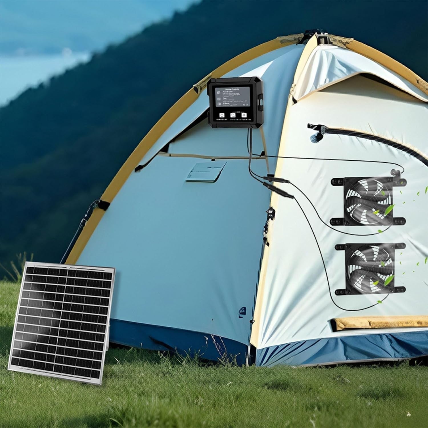 Solar Chicken Coop Fan Ventilation Timer Light Sensor