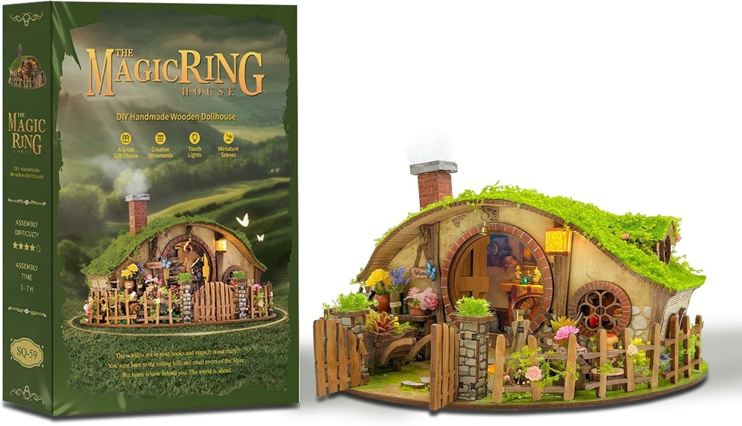 DIY Miniature House Kit 3D Wooden Puzzle Blind Box Dollhouse Decor