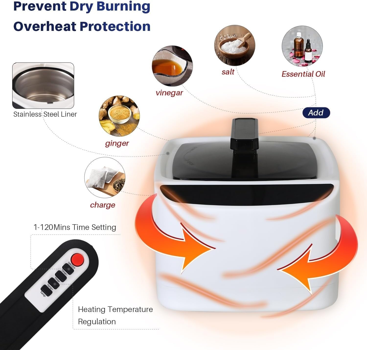 2.6L Portable Steam Sauna Tent 1000W Fast Heating Personal Spa Brown