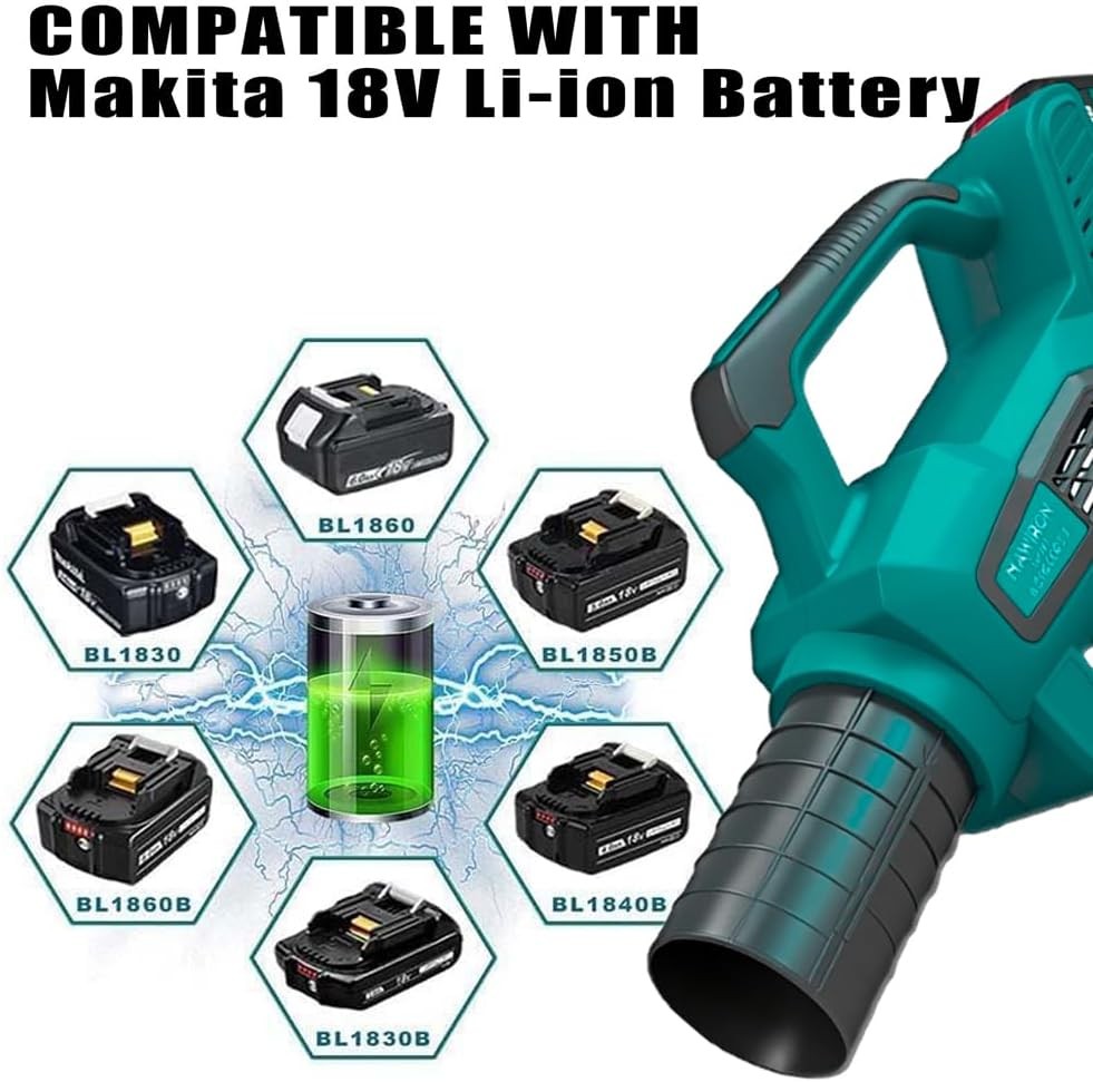 Cordless Leaf Blower 18V 150MPH 130CFM Lightweight Garden Lawn Cleaner