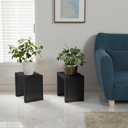 Black Bamboo Bench Modern Indoor Storage Seat for Entryway Bedroom Kitchen