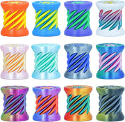 12pcs Spiral Cone Fidget Toys Optical Illusion Stress Relief Desk Set