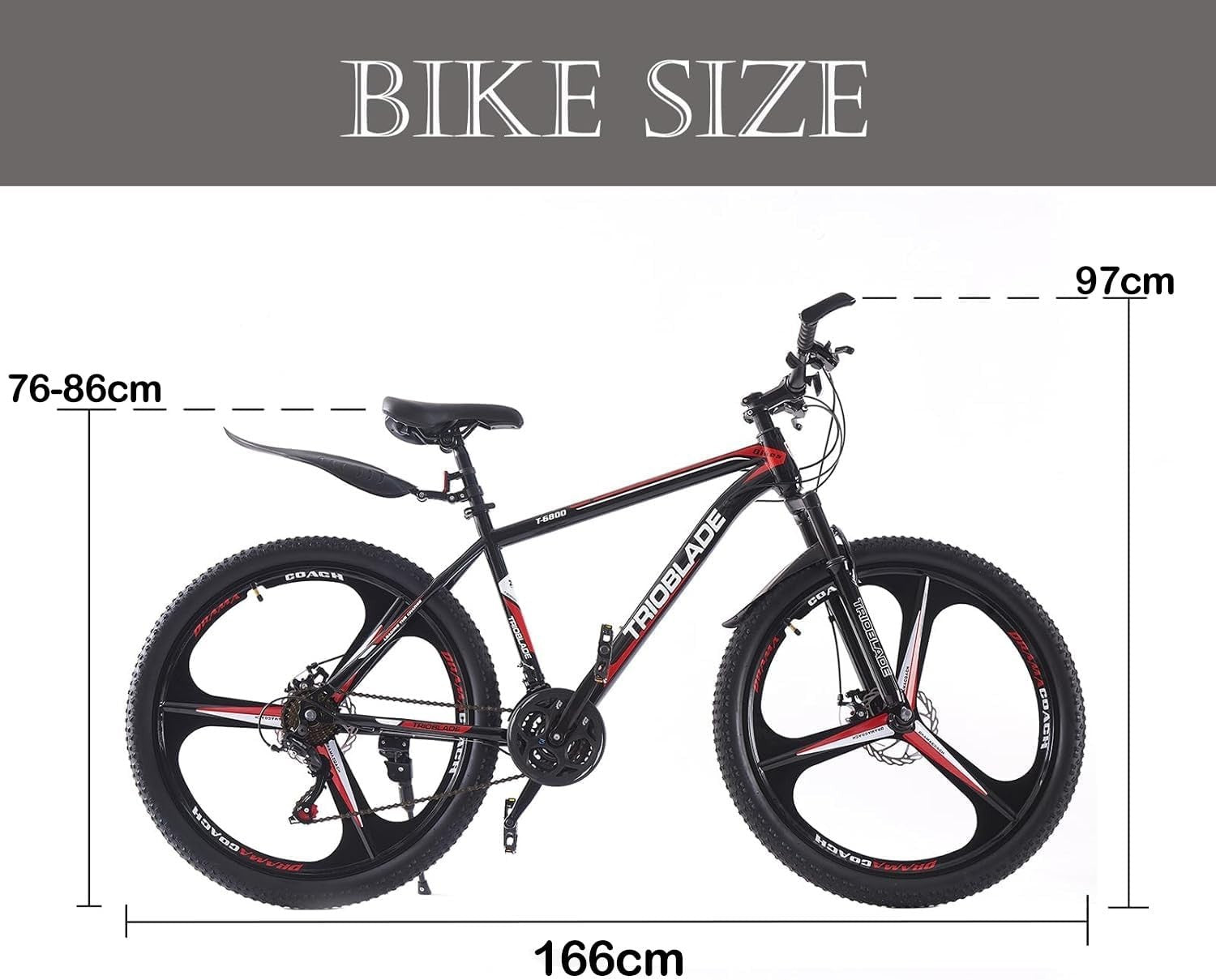 24" Dual Suspension MTB Bike 21 Speed Off-Road Trail Mountain Bicycle