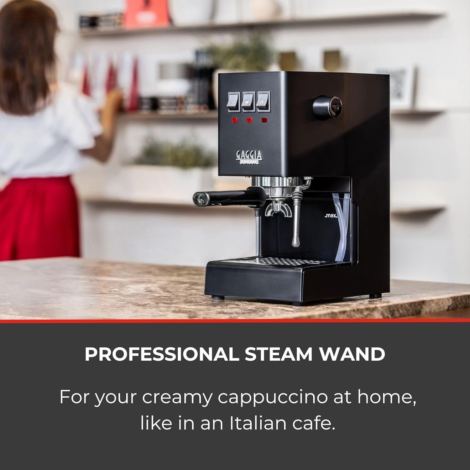 Manual Espresso Coffee Machine | Brass Boiler | Pro Steam Wand | 2.1L Tank