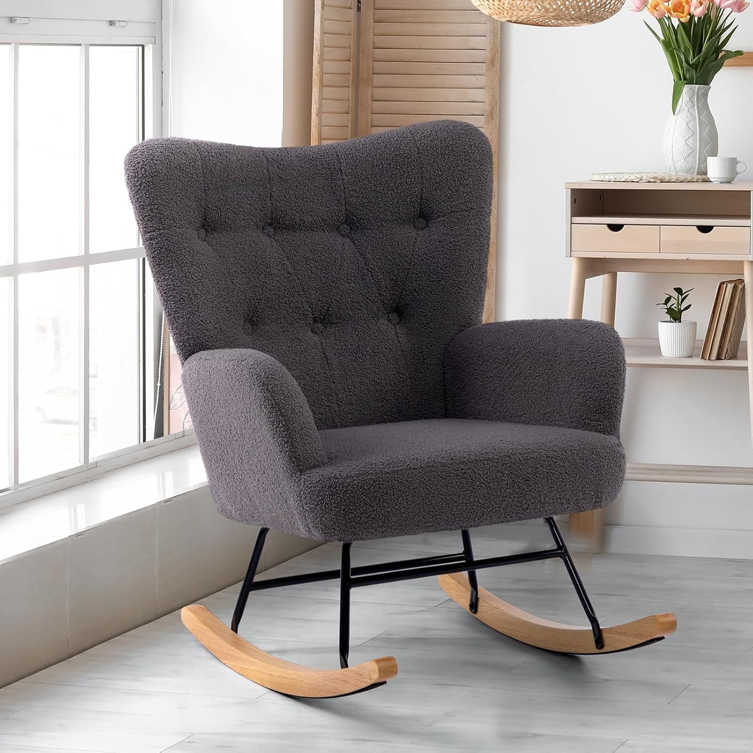 Ergonomic Rocking Chair for Living Room – Comfy Lounge & Relax Seat