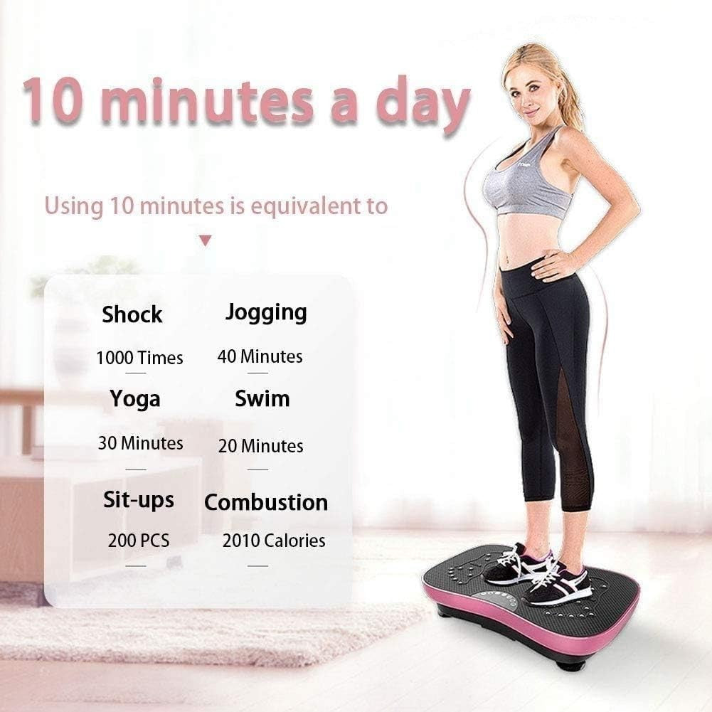 Whole Body Vibration Plate Exercise Machine Weight Loss Shaping Remote