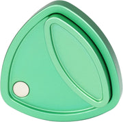 Green Triangle Metal Fidget Slider Magnetic Pivot Clicker EDC