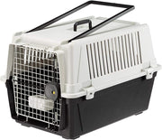 Medium Dog Travel Kennel 68x49x45.5cm Lockable Plastic Crate with Ventilation