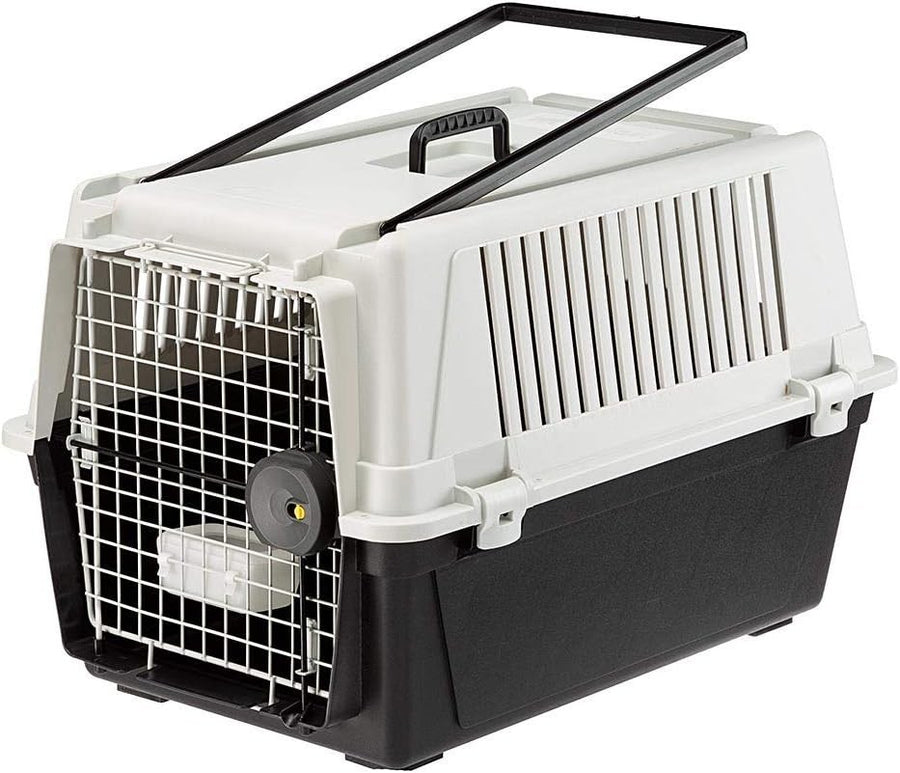 Medium Dog Travel Kennel 68x49x45.5cm Lockable Plastic Crate with Ventilation