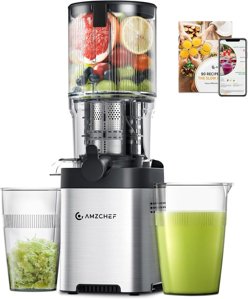 Cold Press Juicer 142mm XL Wide Chute Whole Fruit 1.8L Quiet Easy Clean