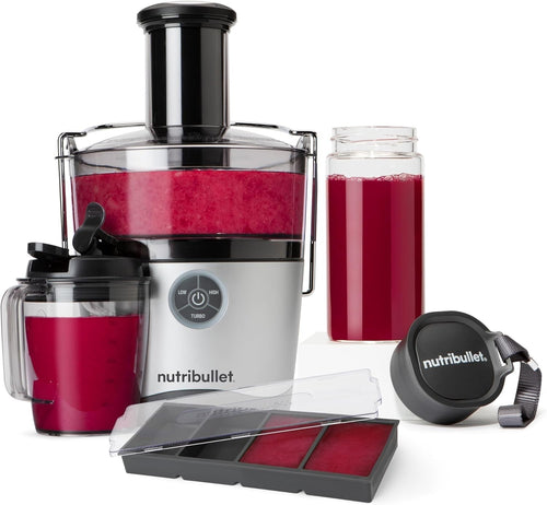 1000W Centrifugal Juicer Pro 3 Speed 3in Chute Glass Bottle Kit Easy Clean