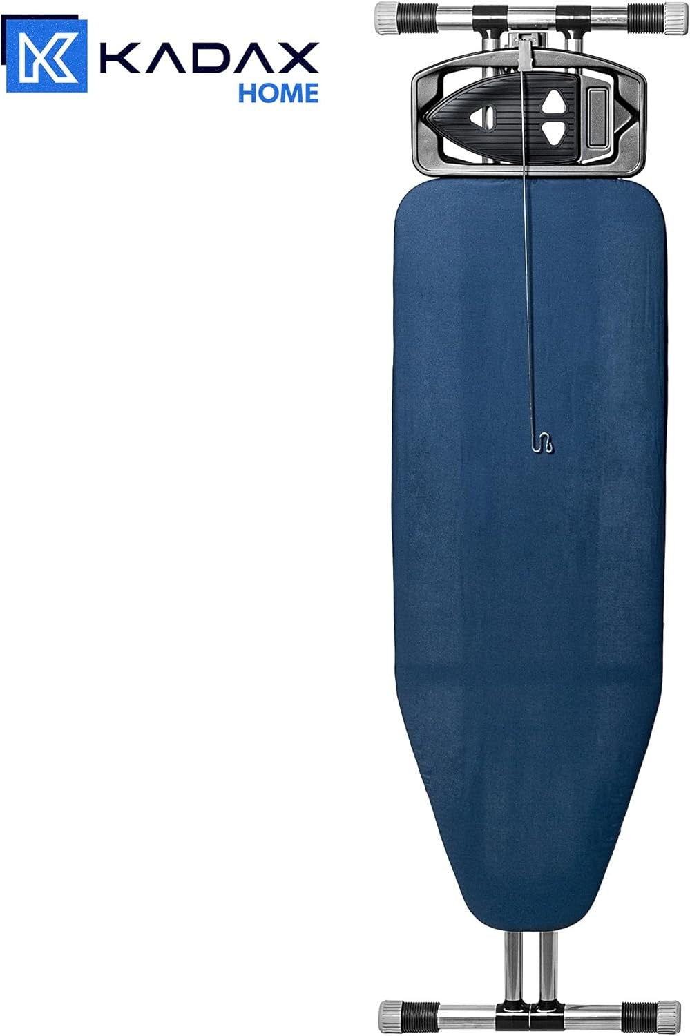 Extra Large Ironing Board 120x42cm Adjustable Height Iron Rest Cable Holder