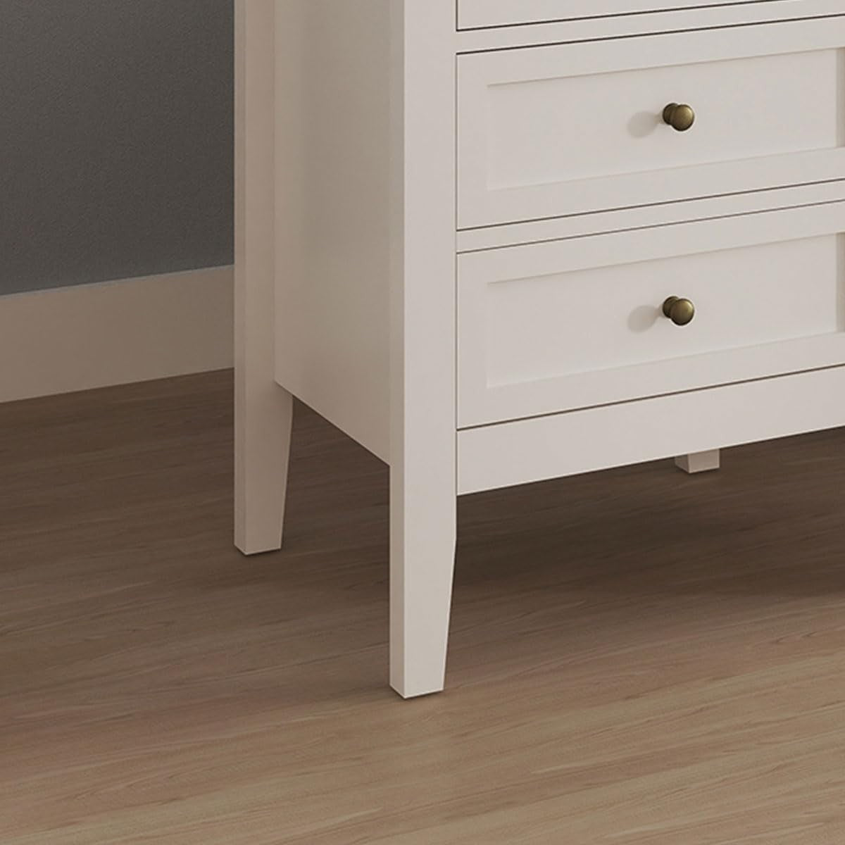 Pair of 3 Drawer Cream Bedside Tables – Modern Storage Cabinets for Bedroom