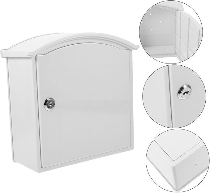 Lockable Wall Mounted Mailbox for Outdoor Use – Secure, Space-Saving Design