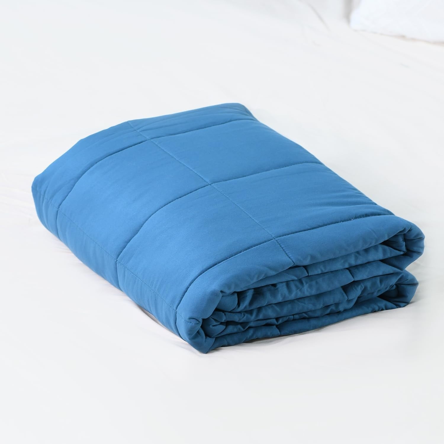 Teal Blue Weighted Blanket 120x180cm 5.4kg for Anxiety & Stress Relief