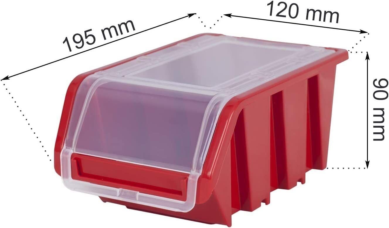 Wall Mounted Garage Peg Board Tool Storage Bin Organizer Rack