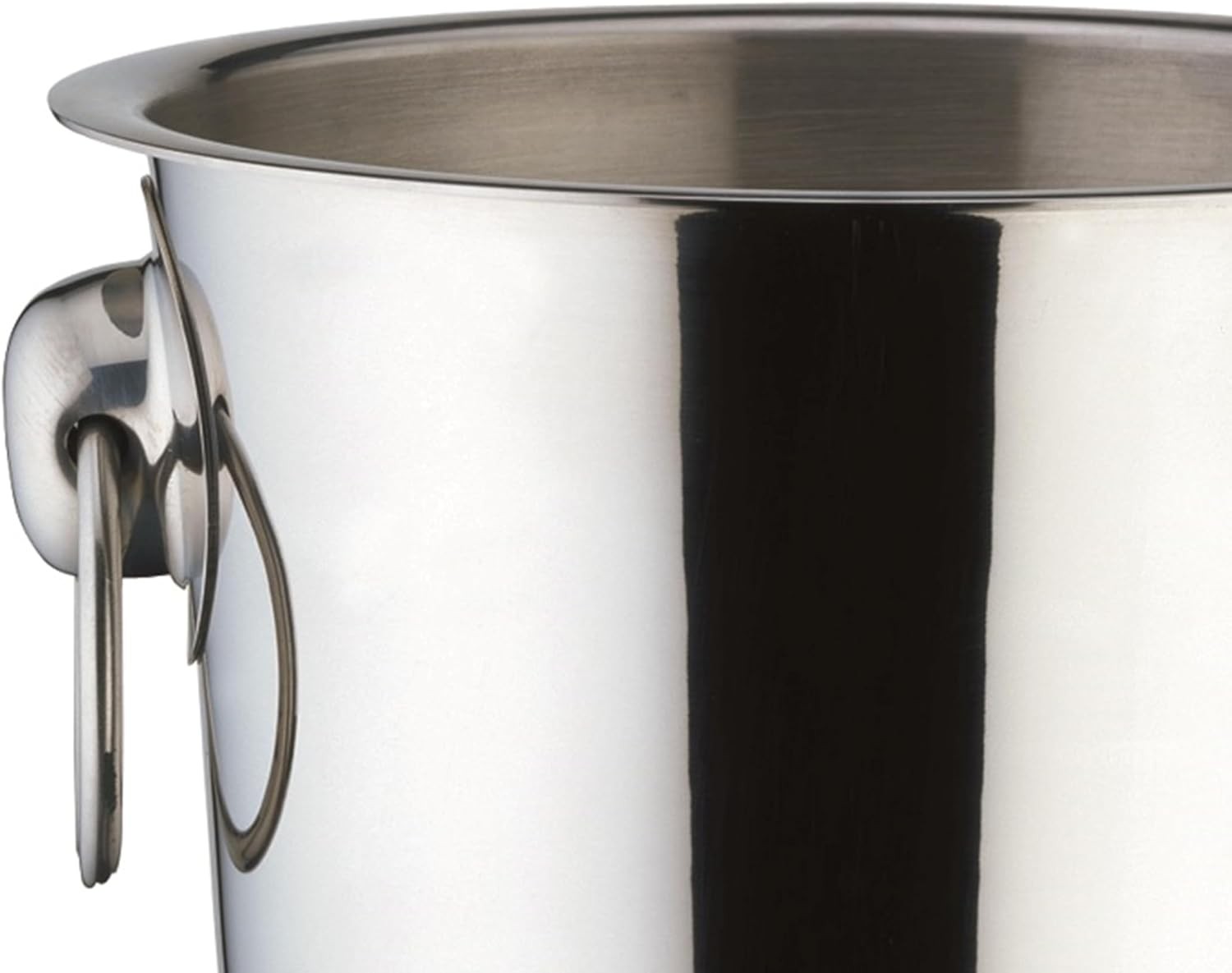 Wine Champagne Cooler Ice Bucket Stainless Steel Mirror Finish Handles