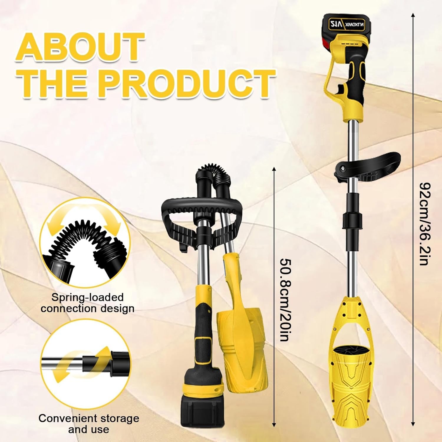 Cordless Leaf Blower 21V Dual Battery Lightweight Electric Garden