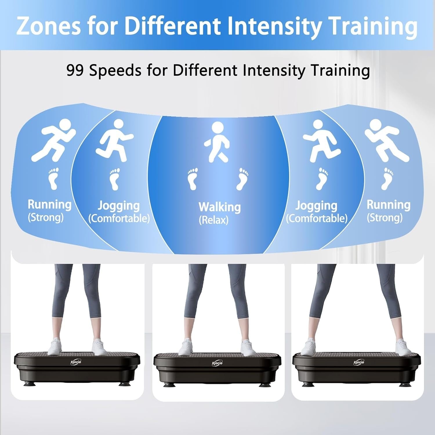 Vibration Plate Exercise Machine Weight Loss Lymphatic Drainage 99 Speeds