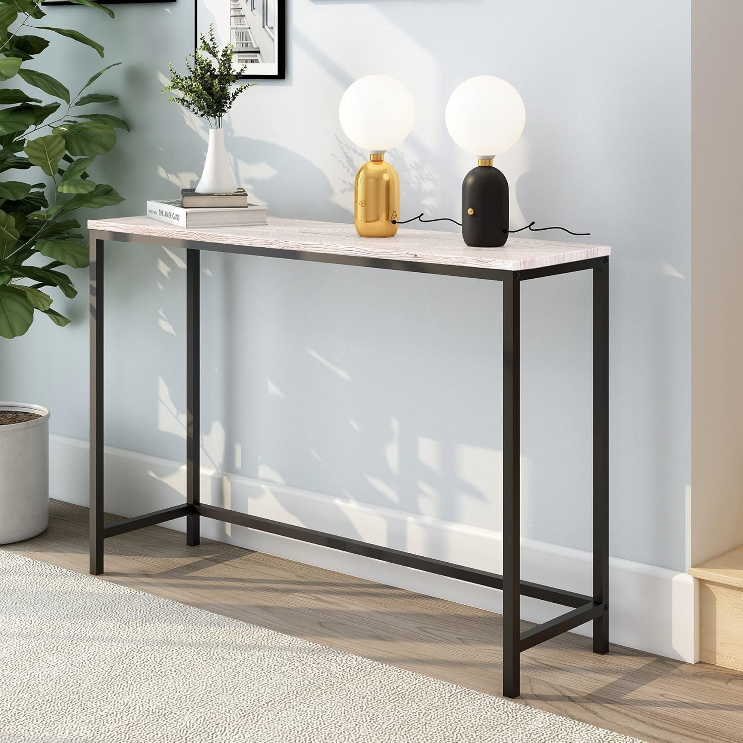 Narrow Console Table Hallway Entryway Desk – Slim, Stylish & Sturdy