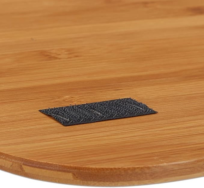 Bamboo Laptop Table with Cushion Portable Lap Desk Bed Sofa Handle