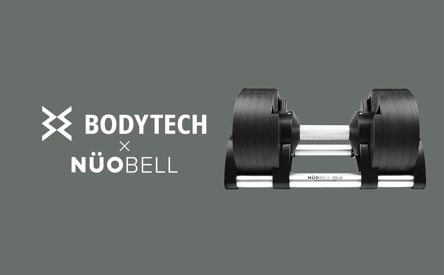 50lb Adjustable Dumbbell Single Quick Dial Compact Home Strength Weight