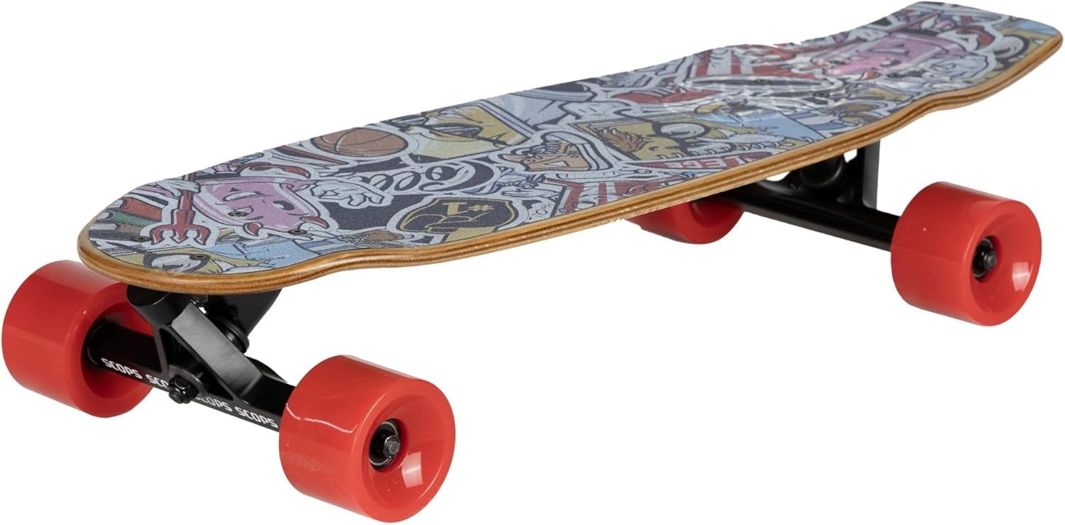 Complete Shortboard Skateboard 26" Doodle Dash ABEC-9 Deck