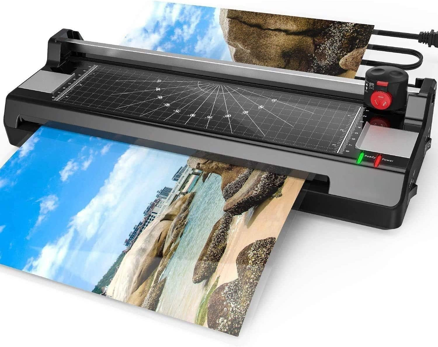 A3 Laminator 5-in-1 Hot Cold Fast Warm-Up Anti-Jam + Trimmer Set