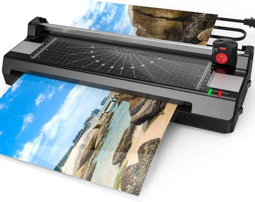A3 Laminator 5-in-1 Hot Cold Fast Warm-Up Anti-Jam + Trimmer Set
