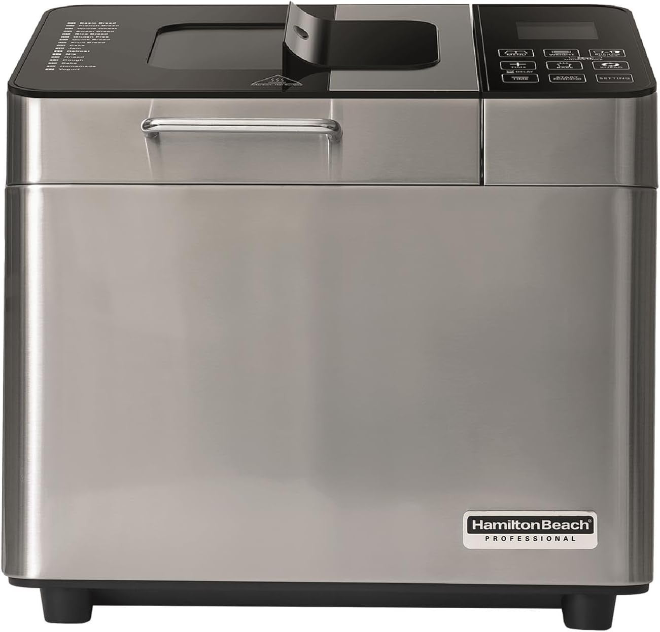 Bread Maker Machine 18 Programs Timer 3 Loaf Sizes Crust Control 600W Silver