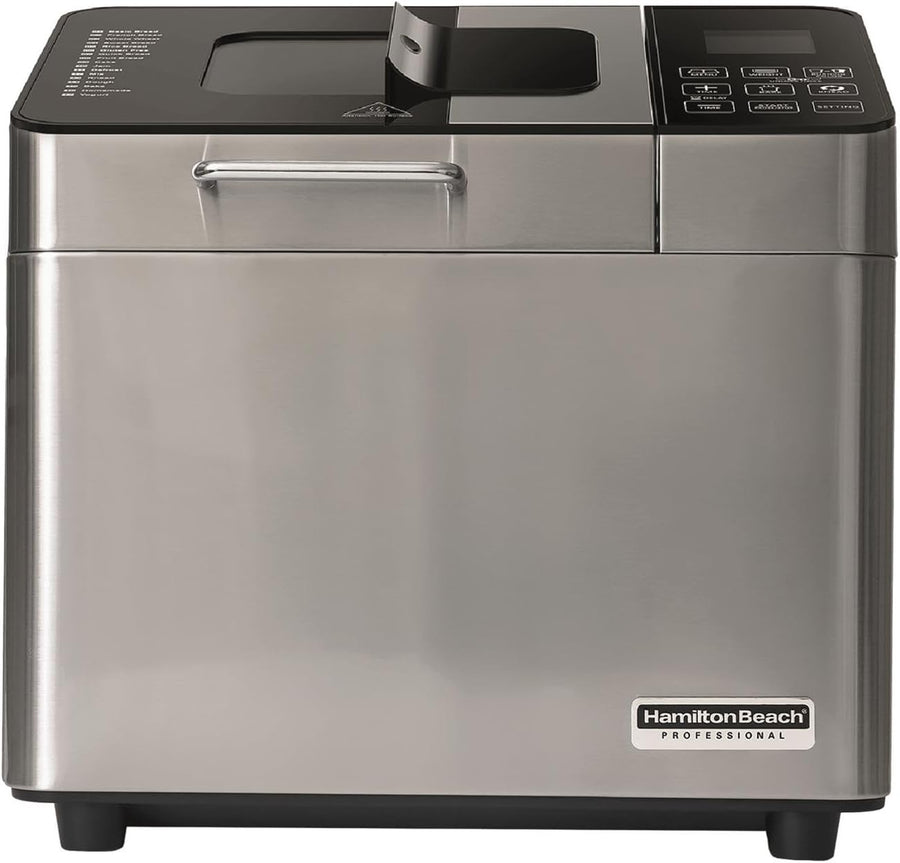 Bread Maker Machine 18 Programs Timer 3 Loaf Sizes Crust Control 600W Silver