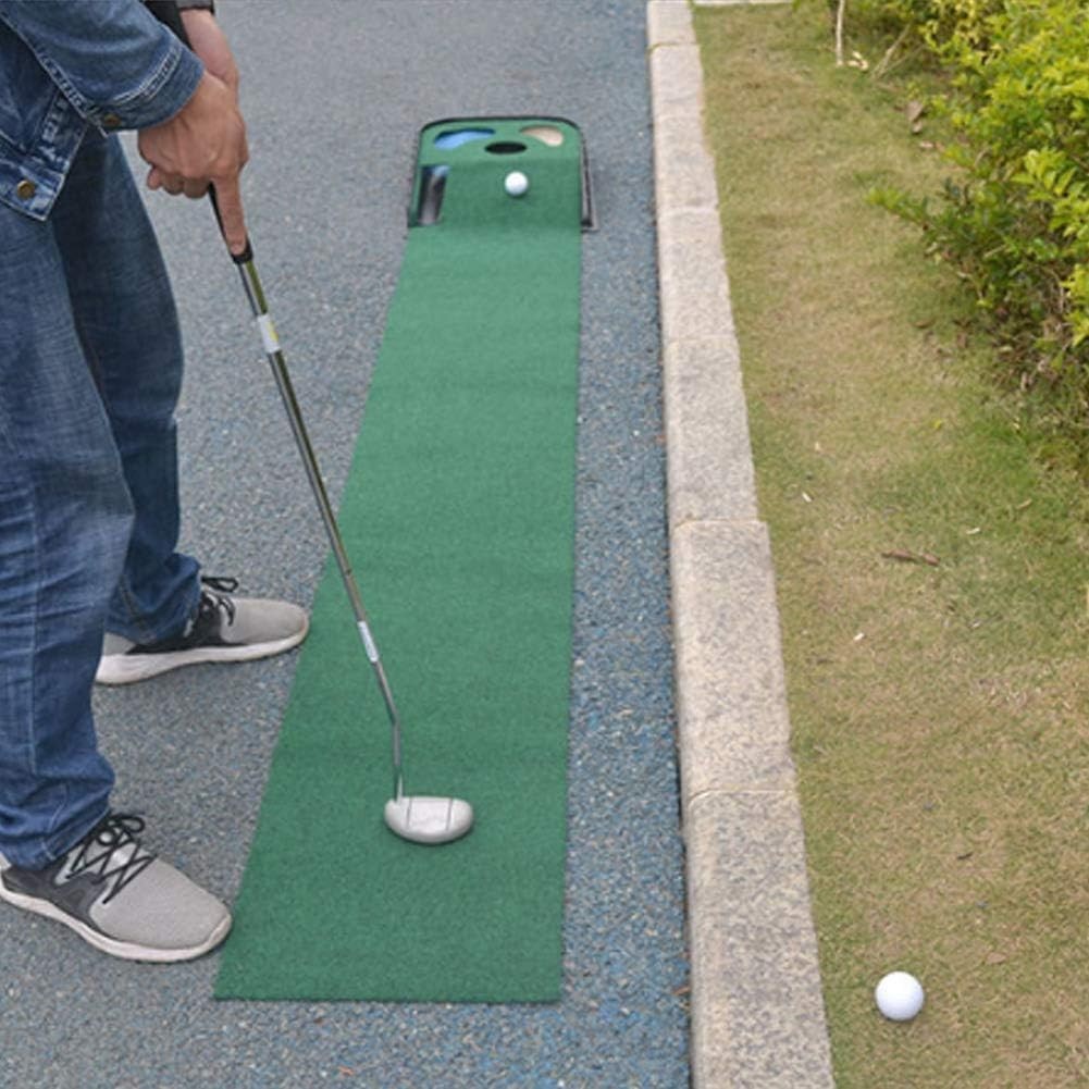 Golf Putting Mat Automatic Ball Return Indoor Outdoor Practice Training Green