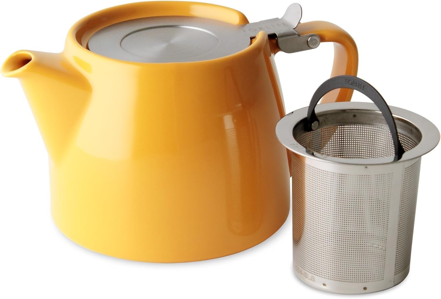 Ceramic Teapot 530ml Mandarin Tea Pot with Lid Dishwasher Safe