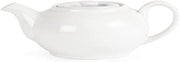 Porcelain Teapot 426ml White Tea Pot Lid Dishwasher Safe 4pc Set