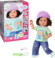 43cm Boy Doll Soft Body Poseable Joints Hair Outfit Accessories